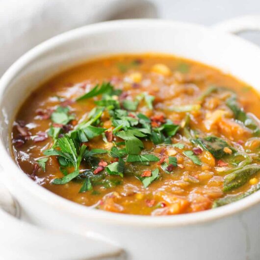 Vegan Instant Pot Lentil Soup Recipe