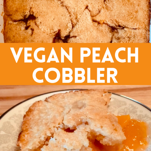 Vegan Peach Cobbler Vegan Peach Cobbler