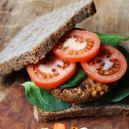 Chickpea And Spinach Burger